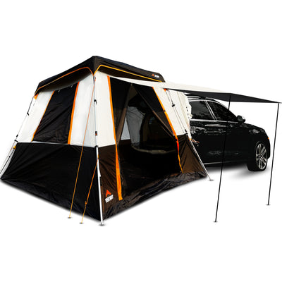 SUV Instant Popup Camping Tent | 9' x 9' - Sleeps Up to 7 | for SUV/Crossover/Minivan/Jeep