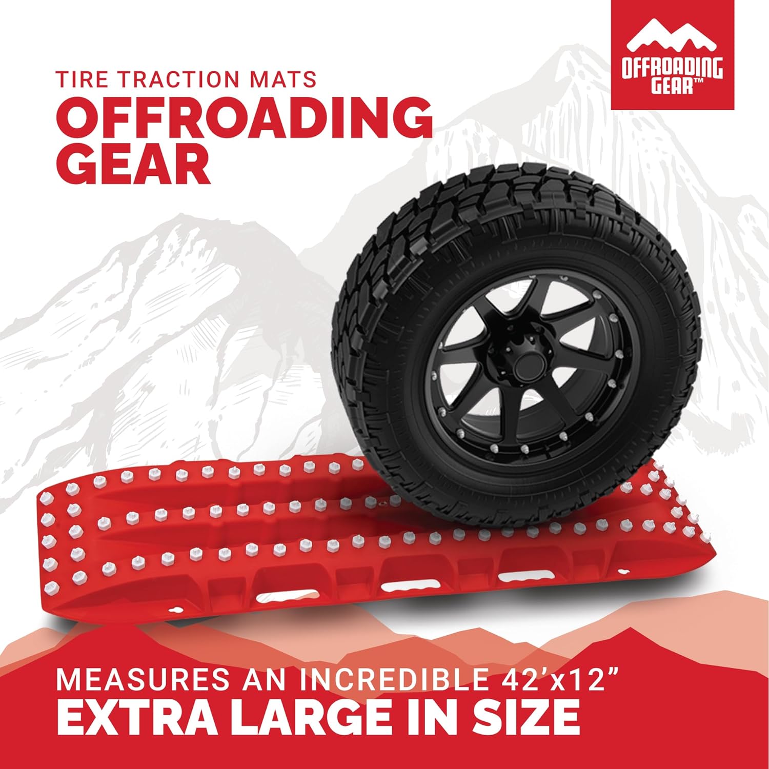 MaxGrip Tire Traction Pads with Leash and Carrying Bag 2 Recovery Boa OffroadingGear