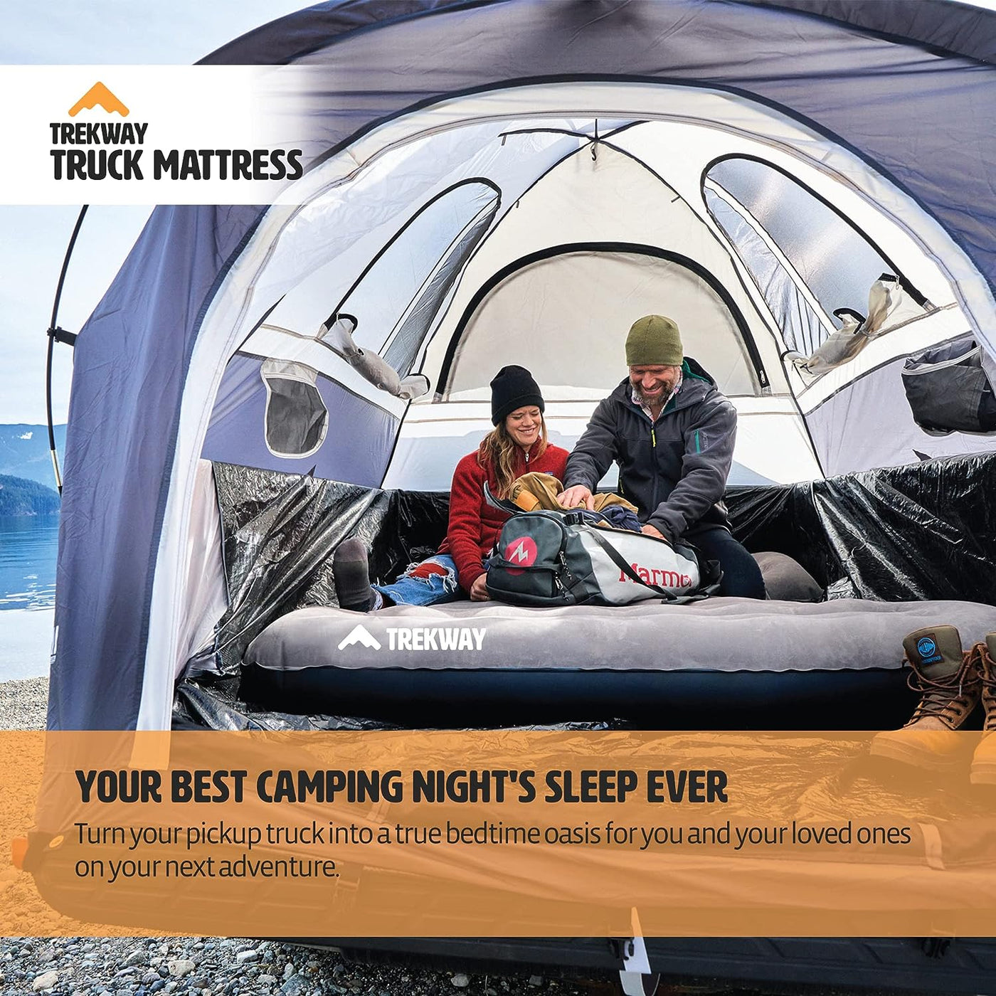 Truck Bed Inflatable Air Mattress | Converts to Full Double