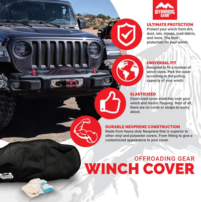 Neoprene Winch Cover, All Sizes