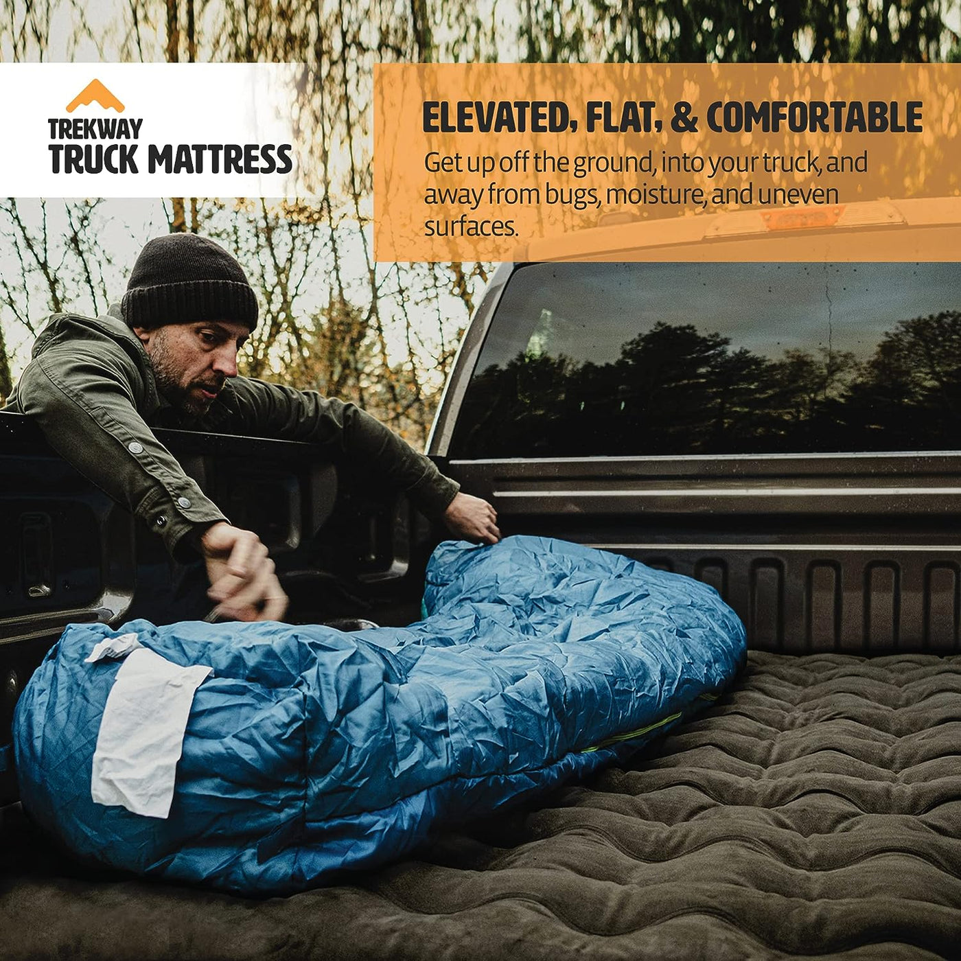 Truck Bed Inflatable Air Mattress | Converts to Full Double