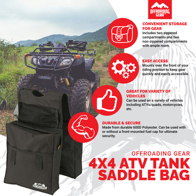 ATV Saddle Bag with With Two Compartments