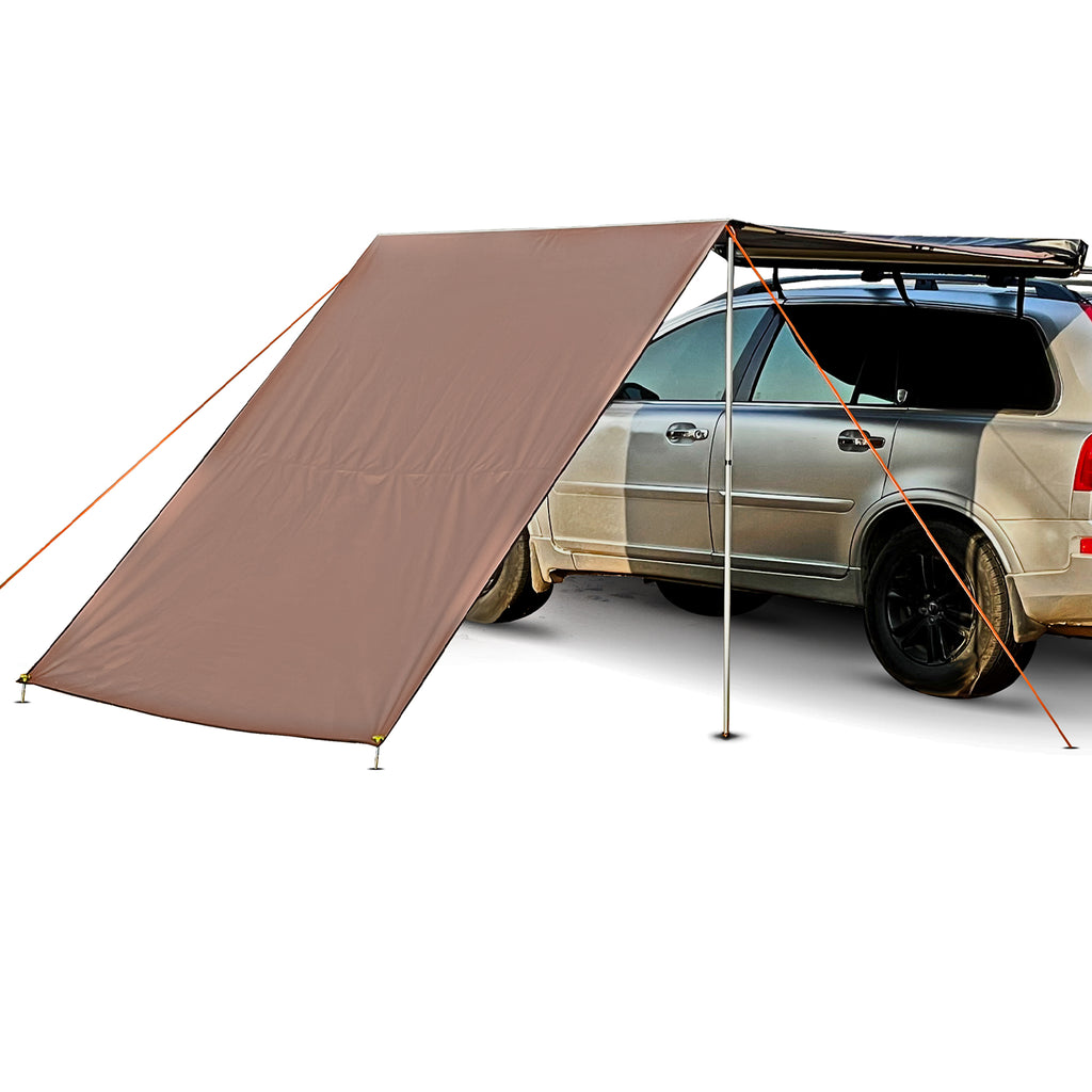 4x4 SUV Retractable Rollout Awning w Front Extension for Jeep SUV Truck Car OffroadingGear