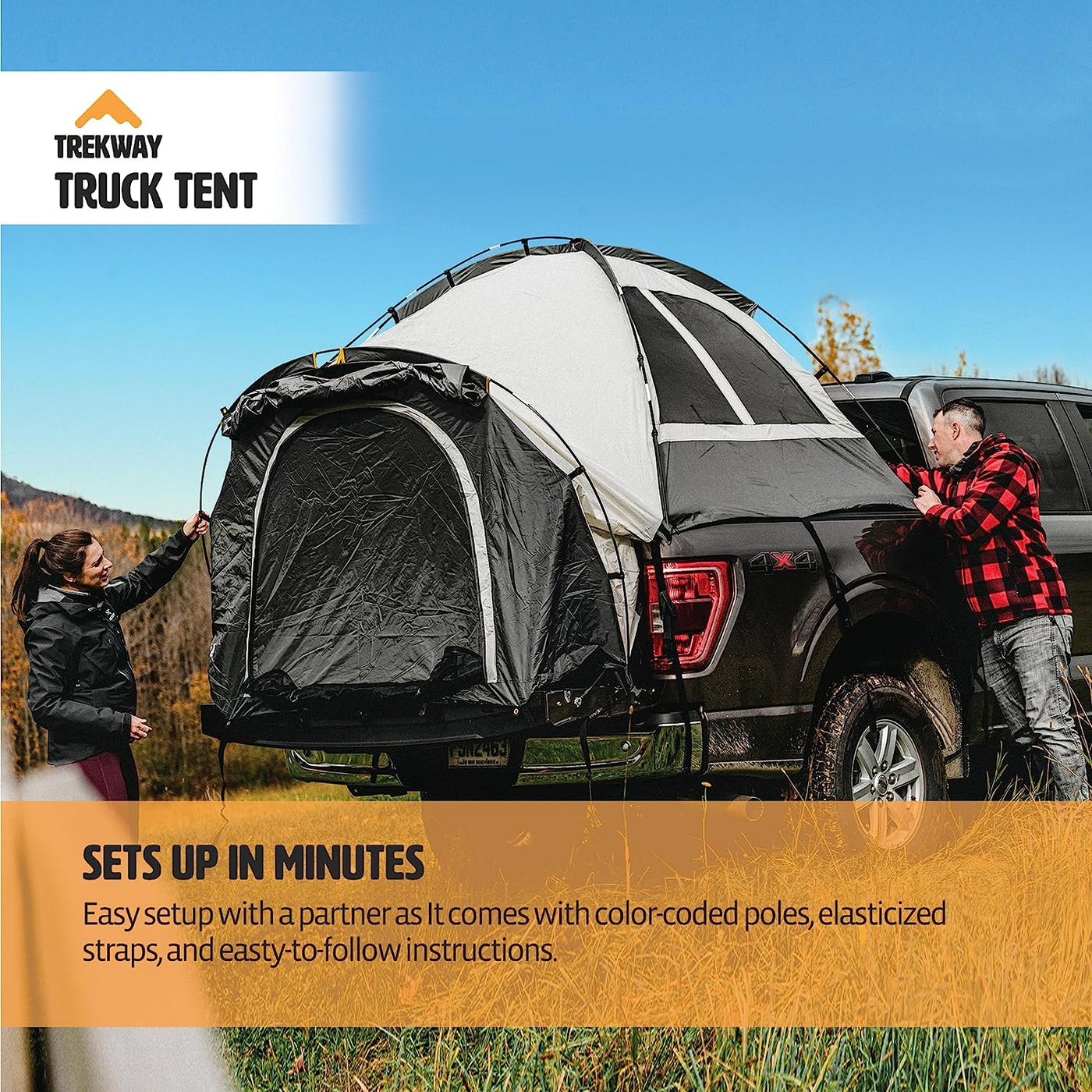 Offroading Gear Truck Bed Tent, 6.5' Box Length WITHOUT Awning