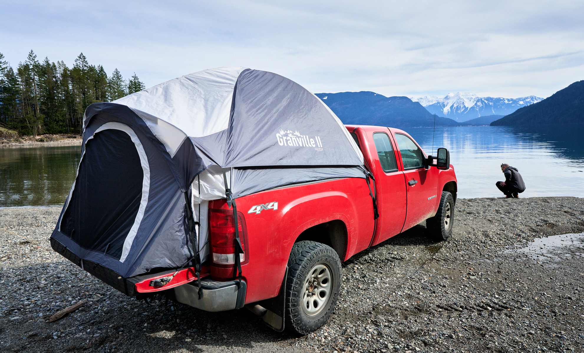 Truck tent deals and mattress