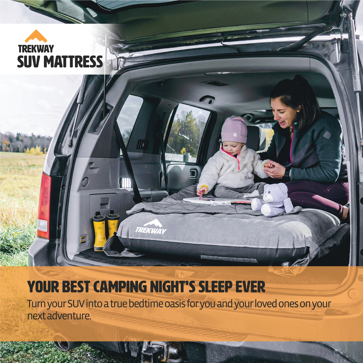 Trekway SUV Minivan Air Mattress for Cargo Trunk Area