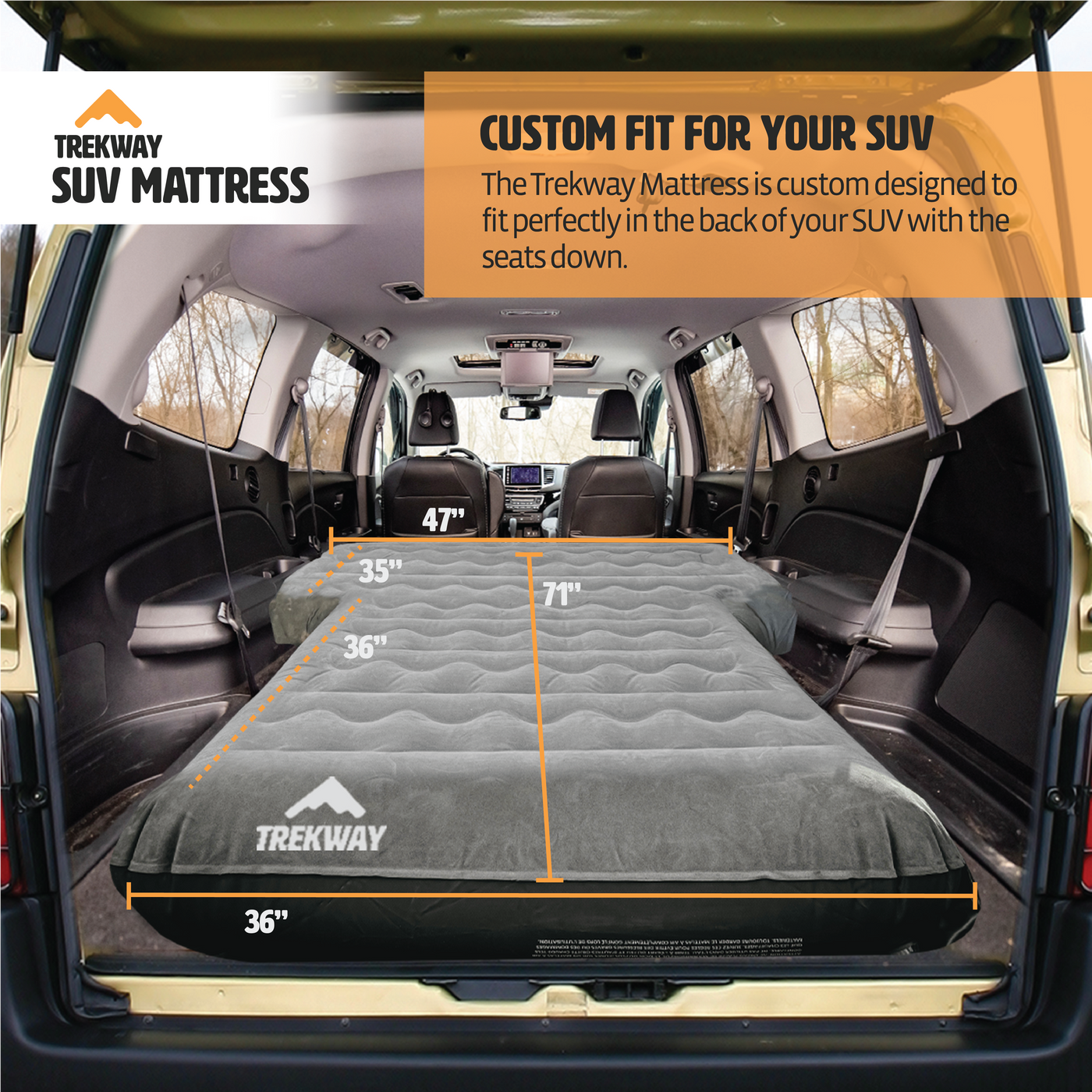 Trekway SUV Minivan Air Mattress for Cargo Trunk Area
